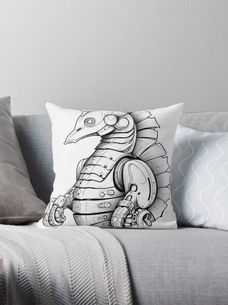 Artikel-Vorschau von Malvorlagenmuster für Roboter-Seepferdchen, designt und verkauft von DavidColoring.