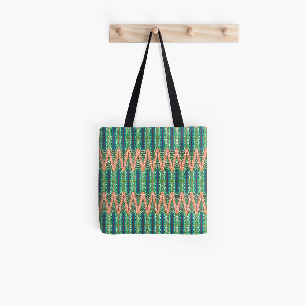CHRYSLER BUILDING - Orange & Green Tote Bag