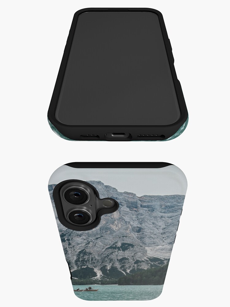 Thumbnail 3 of 4, iPhone Case, Lago di Braies Photography in the Dolomites designed and sold by Ibitiraquire.
