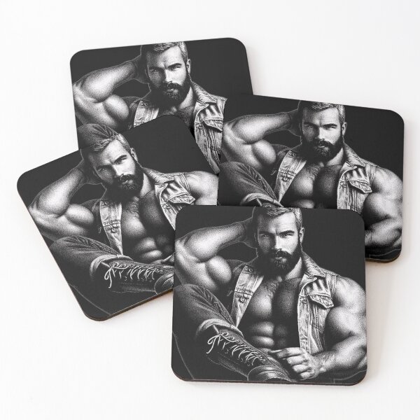 Item preview, Bearded Tough Bear LGBTQ Gay Pride Graphic Design designed and sold by ItsAKinkThing.