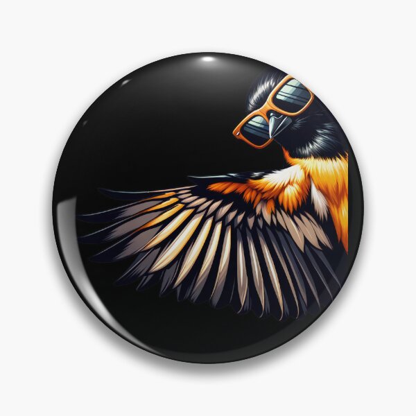 Item preview, Oriole With Sunglasses Funny Say Hi Bird Lover Watcher Birding designed and sold by Kimberley King Art  King Art.