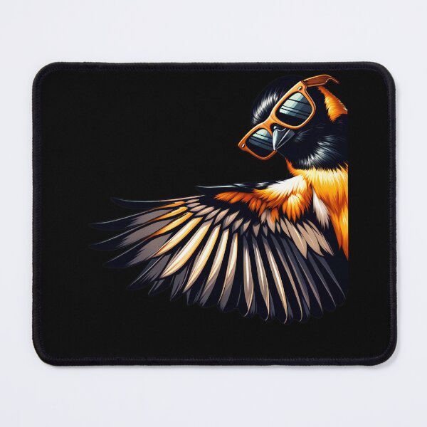 Item preview, Oriole With Sunglasses Funny Say Hi Bird Lover Watcher Birding designed and sold by Kimberley King Art  King Art.
