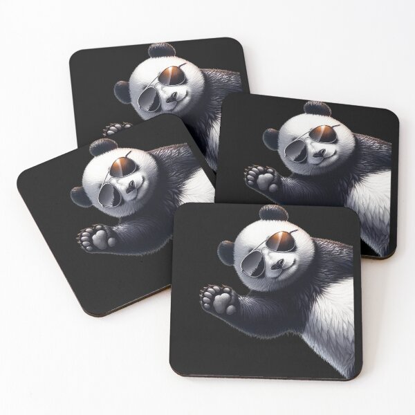 Item preview, Panda With Sunglasses Funny Say Hi designed and sold by Kimberley King Art  King Art.