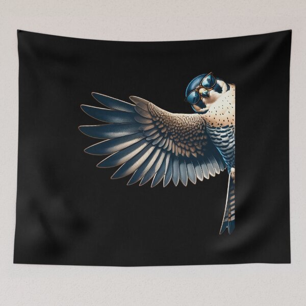 Item preview, Peregrine Falcon With Sunglasses Funny Say Hi Bird Lover Watcher Birding designed and sold by Kimberley King Art  King Art.
