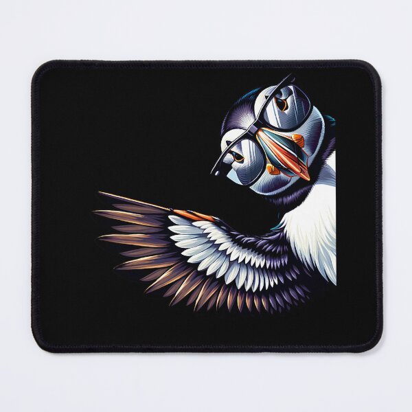 Item preview, Puffin Bird Beak Coastal With Sunglasses Funny Say Hi Bird Lover Watcher Birding designed and sold by Kimberley King Art  King Art.