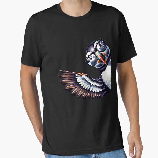Item preview, Puffin Bird Beak Coastal With Sunglasses Funny Say Hi Bird Lover Watcher Birding designed and sold by Kimberley King Art  King Art.