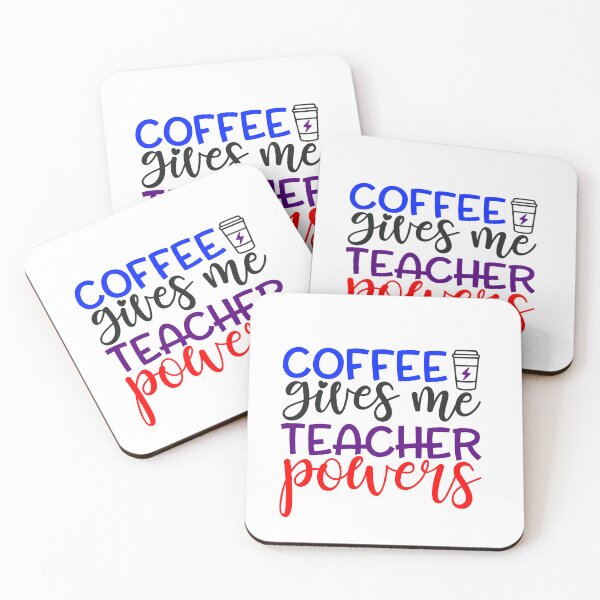 Item preview, Coffee Gives Me Teacher Powers designed and sold by InfoBytes Academy.