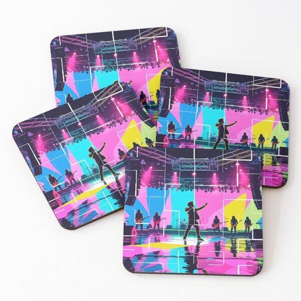 Item preview, Live Pop Rock Concert - Energetic Stage Performance Design designed and sold by Rockuanna.