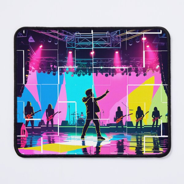 Item preview, Live Pop Rock Concert - Energetic Stage Performance Design designed and sold by Rockuanna.