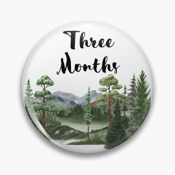 Item preview, Monthly Milestones - Three Months designed and sold by AJ's Designs.