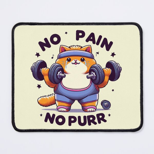 Item preview, No Pain No Purr designed and sold by artistree98.