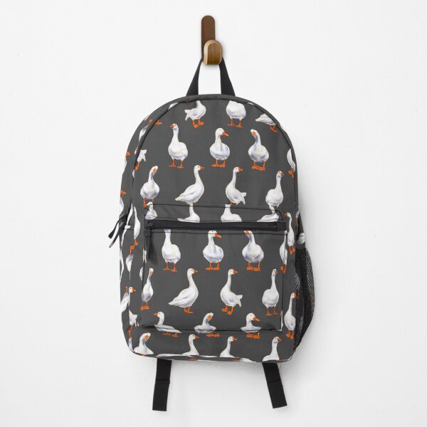 Item preview, Seamless pattern of white ducks on Gary background designed and sold by Nastasiakhmnk.