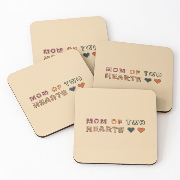 Item preview, Mom Of Two Hearts For Mom Of 2 designed and sold by TheSassyNoble.