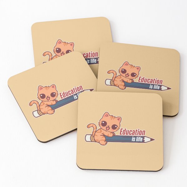 Item preview, Education is Life | Cute Cat designed and sold by BGMeYou.