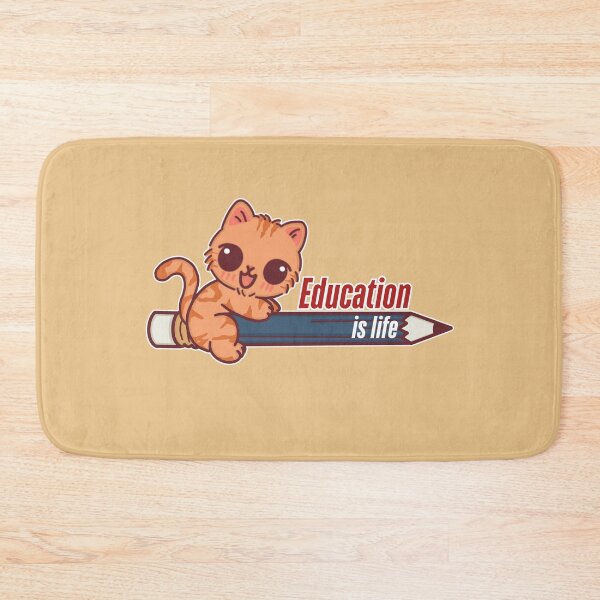 Item preview, Education is Life | Cute Cat designed and sold by BGMeYou.