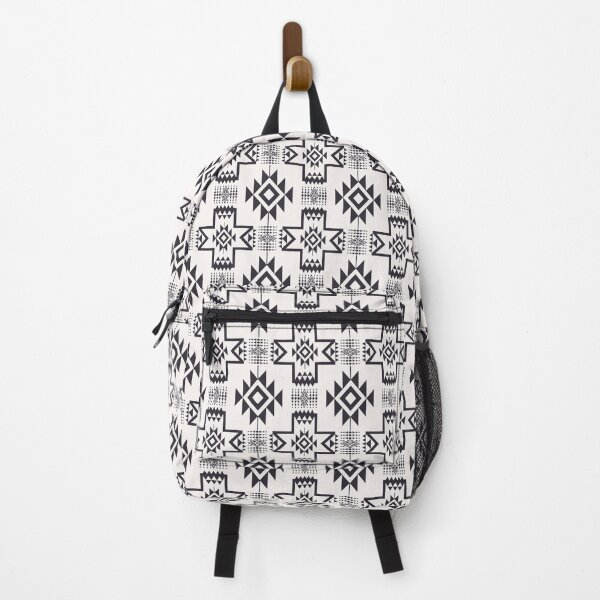 Item preview, Black And White Native American Indian Southwestern Pattern designed and sold by BWDecorPattern.