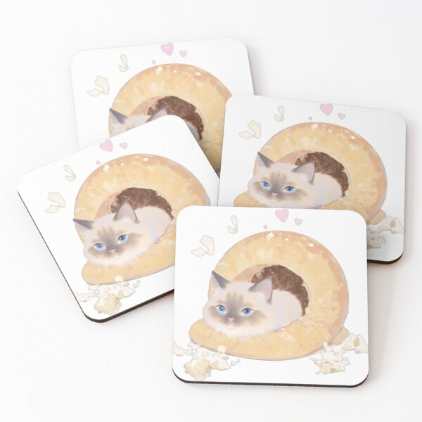 Item preview, A cute Ragdoll cat turns into a foodie today, yummy yummy! designed and sold by majiang’s magical tour.