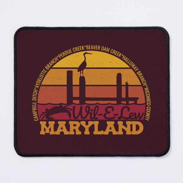 Item preview, Wil-E-Lew Maryland Sunset Retro Local Pride Logo designed and sold by CRHPOD20.