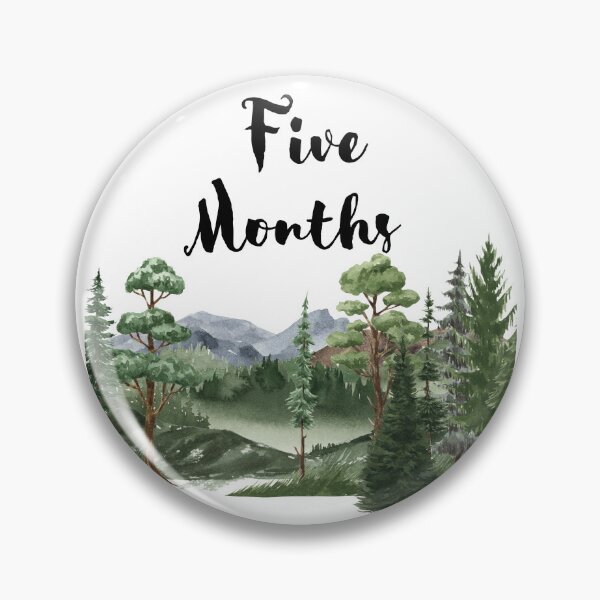 Item preview, Monthly Milestones - Five Months designed and sold by AJ's Designs.