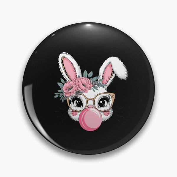 Artikelvorschau, Niedlicher Hase mit Leopardenbrille Bubblegum Ostern Tag Geschenke entworfen und verkauft von TalalosART.