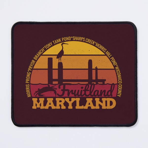 Item preview, Fruitland Maryland Sunset Retro Local Pride Logo designed and sold by CRHPOD20.