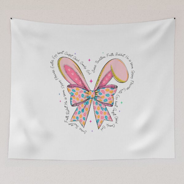 Item preview, He Is Risen Easter Coquette Happy Easter Bunny Bow Easter designed and sold by TalalosART.