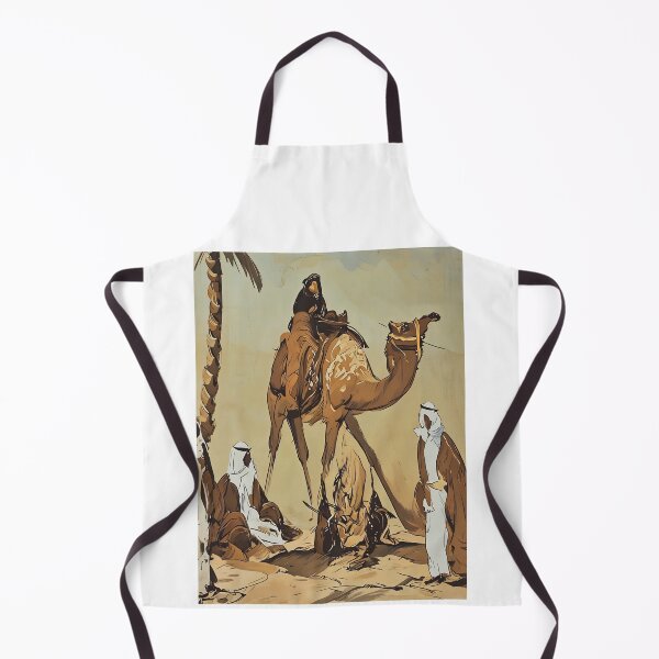 Item preview, Desert with camel and people around a fire scene designed and sold by wallartofmio.