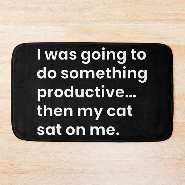 Item preview, I was going to do something productive… then my cat sat on me. designed and sold by chromavibes-art.