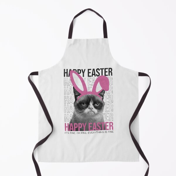 Item preview, Happy Easter Grumpy Face Cat Funny Easter Bunny Ears Women  designed and sold by TalalosART.