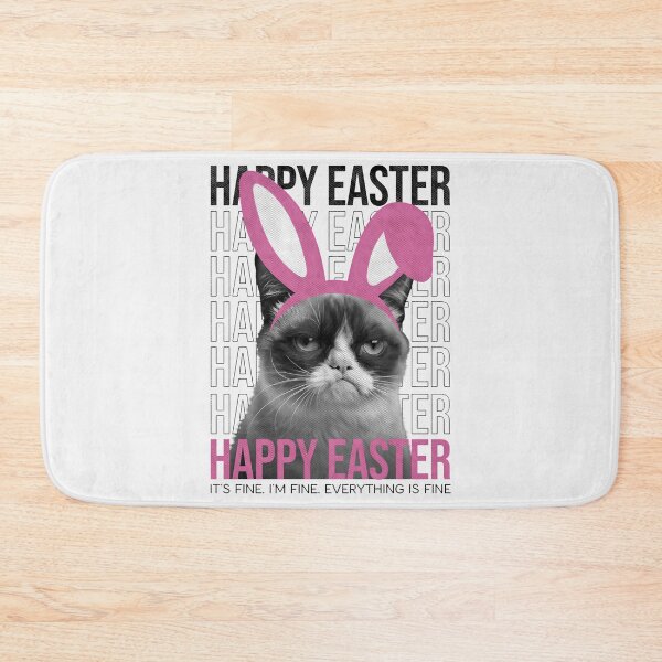 Item preview, Happy Easter Grumpy Face Cat Funny Easter Bunny Ears Women  designed and sold by TalalosART.