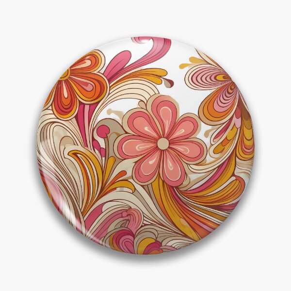 Item preview, Retro Floral Groove Design designed and sold by Istyak7.