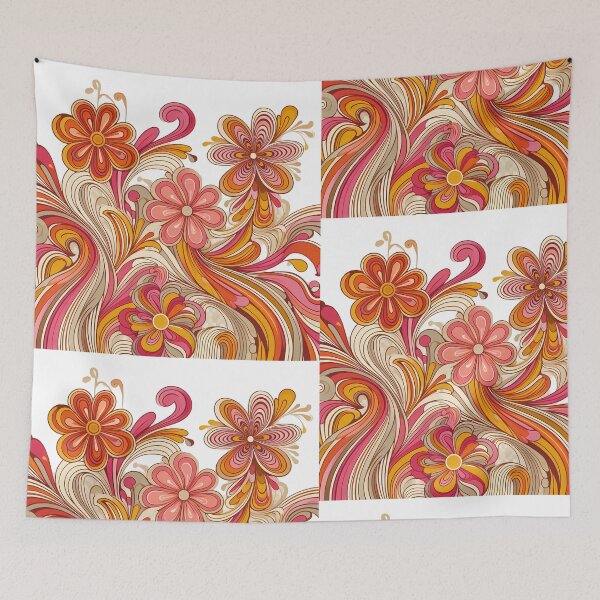Item preview, Retro Floral Groove Design designed and sold by Istyak7.