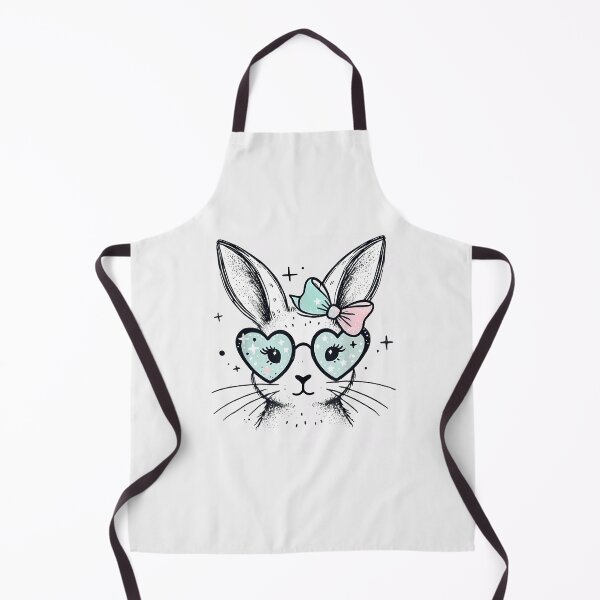 Item preview, Bunny Face Easter Girls Pastel Bow Tie Glasses Women Tee designed and sold by TalalosART.