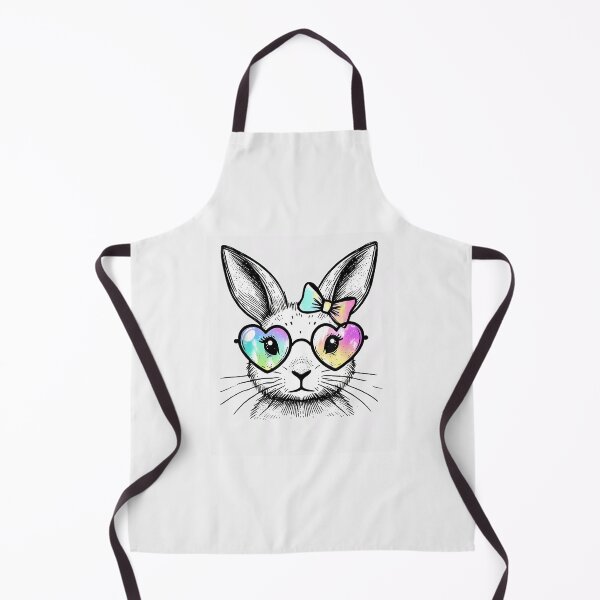 Item preview, Bunny Face Easter Girls Pastel Bow Tie Glasses Women designed and sold by TalalosART.