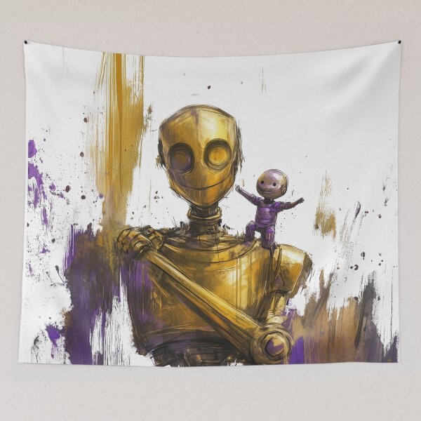 Item preview, Droid, clone father & child funny design. designed and sold by Shoot-The-Moon.