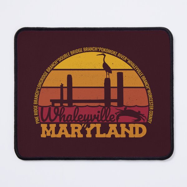 Item preview, Whaleyville Maryland Sunset Retro Local Pride Logo designed and sold by CRHPOD20.