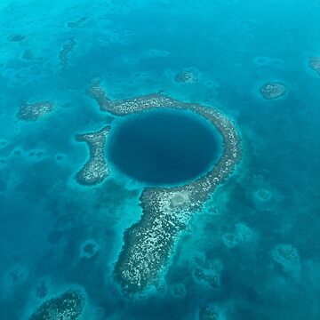 Artwork thumbnail, The Great Blue Hole Photography in Belize by Ibitiraquire