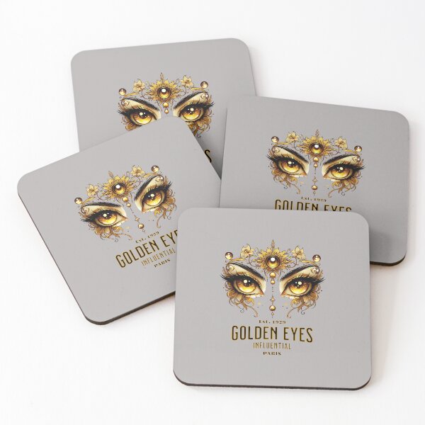 Item preview, Golden Eyes Transparent PARİS Art - Eye Design with Golden Glow 2 designed and sold by Psycho-Crazy.