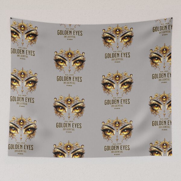 Item preview, Golden Eyes Transparent PARİS Art - Eye Design with Golden Glow 2 designed and sold by Psycho-Crazy.