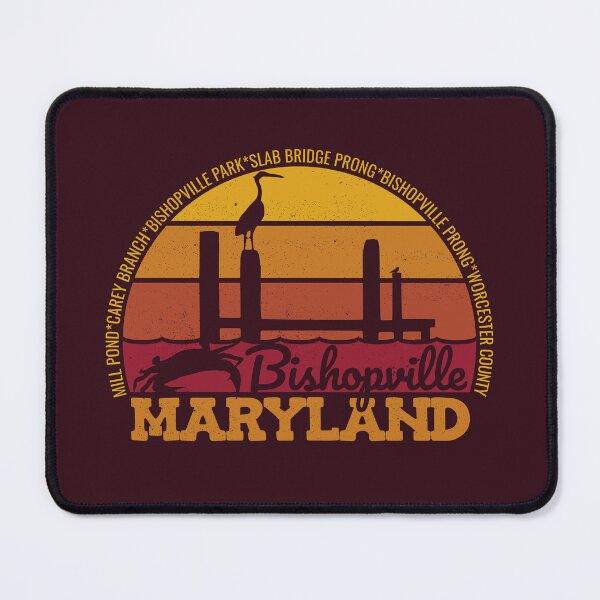 Item preview, Bishopville Maryland Sunset Retro Local Pride Logo designed and sold by CRHPOD20.
