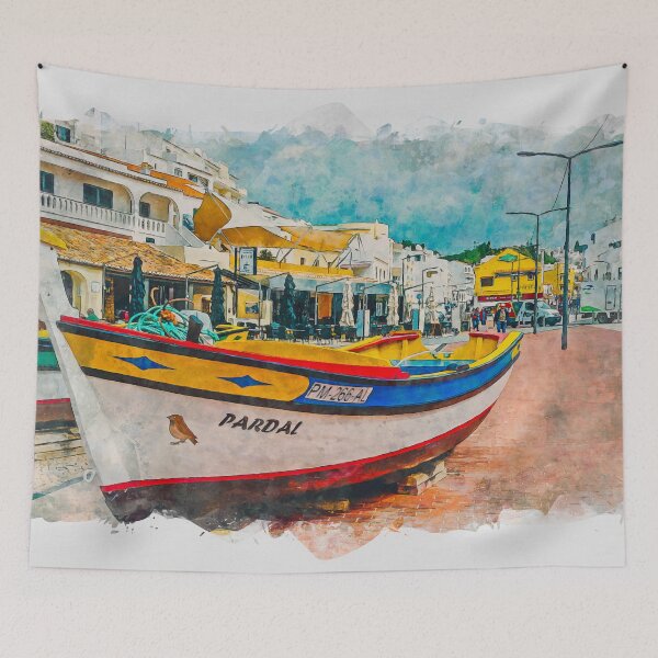 Item preview, Carvoeiro, Algarve, Portugal. designed and sold by GG WALL ART.
