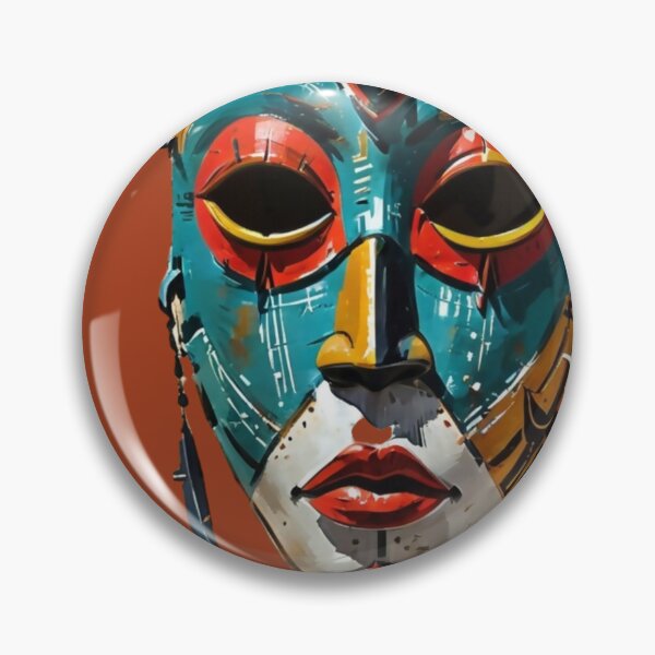 Item preview, Tribal Spirit Mask – Bold Ethnic Fusion Art designed and sold by SparkyBamBam.