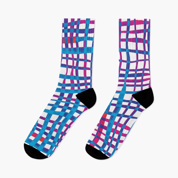 Item preview, Watercolor gingham - pink and blue designed and sold by wackapacka.
