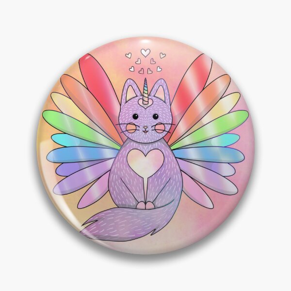 Item preview, Happy Heart Caticorn designed and sold by limonlaur.