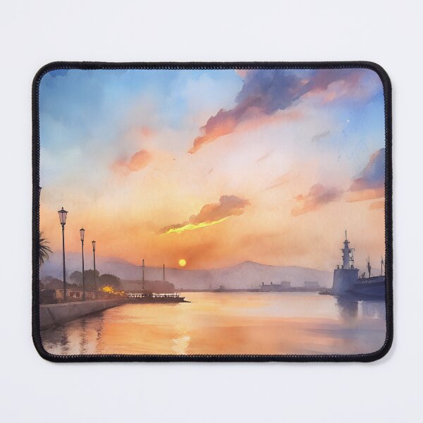 Item preview, Puerto de Veracruz Mexico Watercolor Print designed and sold by dulceguavashop.