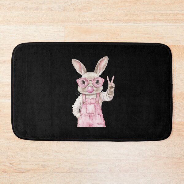 Item preview, Easter Bunny Blowing Bubble Happy Easter Bunny Coquette Bow  designed and sold by facegm.