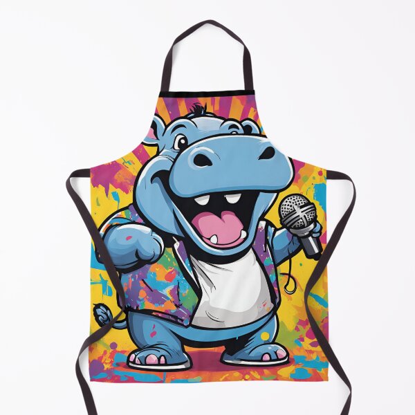 Artikelvorschau, Colorfully singing hippo entworfen und verkauft von TITKO .