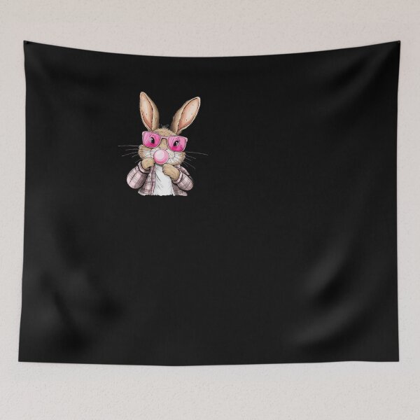 Item preview, Easter Bunny Blowing Bubble Happy Easter Bunny Coquette Bow designed and sold by facegm.