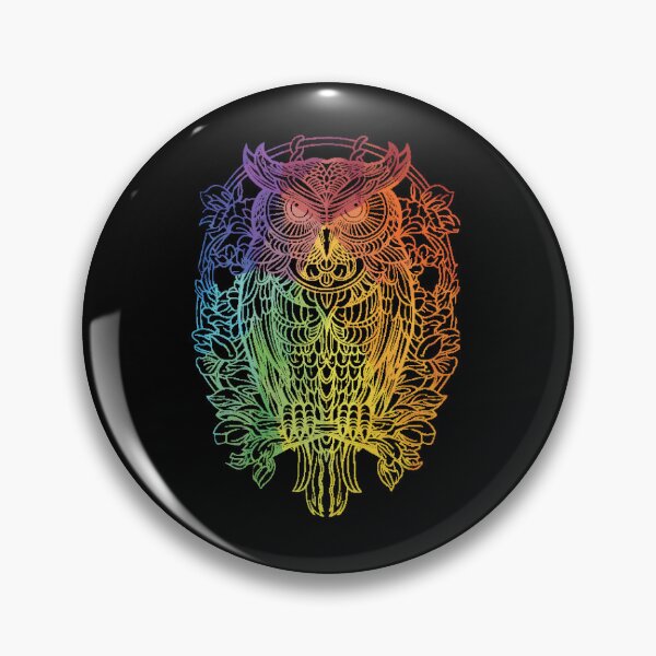 Item preview, Colorful Geometric Owl Mandala – Vibrant & Intricate Art designed and sold by freeArt10.