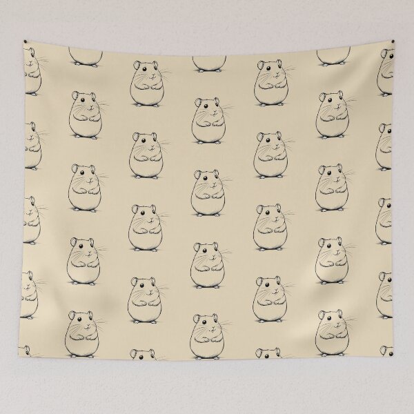 Item preview, Art Line Hamster designed and sold by anettfaye.
